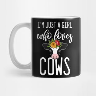 Cow Farmer Girl Animal Mug